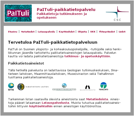 Paituli-etusivu