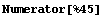 Numerator[%45]