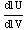 U/V