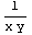 1/(x y)