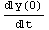y(0)/t